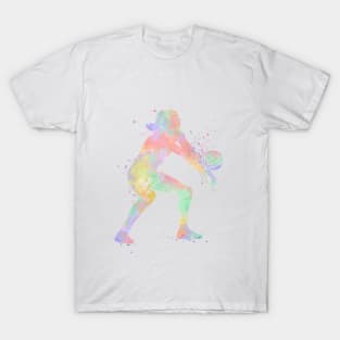 Girl Volleyball Libero Player Watercolor Sport Gift T-Shirt